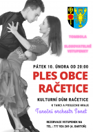 obecní ples Račetice - plakát 2024
