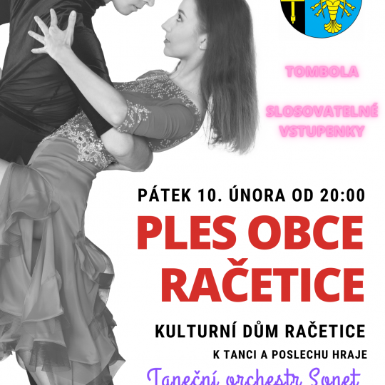 obecní ples Račetice - plakát 2024